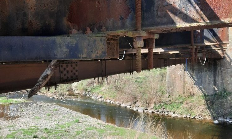 vue du pont de Parentignat à la corde